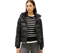 Tommy Hilfiger Donna Giacca Imbottita Down Casual Jacket con Cappuccio, Nero (Black), M