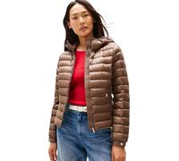 Tommy Hilfiger Donna Giacca Imbottita Down Hooded Jacket con Zip, Marrone (Hot Coco), XS
