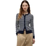 Tommy Hilfiger Co Cable C-nk Cardigan Ww0ww43329 Maglione, Blue (Dark N Navy/Ivory Petal Breton STP), S Donna