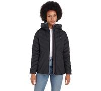 Tommy Hilfiger Donna Giacca Piumino Down Jacket con Cappuccio, Nero (Black), XS