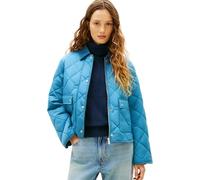 Tommy Hilfiger Donna Giacca Trapuntata Padded Flag Impermeabile, Blu (Cyclone Haze), S