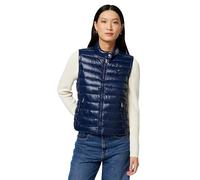 Tommy Hilfiger Donna Gilet con Collo a Lupetto, Blu (Dark Night Navy), XS