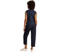 Tommy Hilfiger Donna Gilet Down Quilted Collarless Vest Sottile, Blu (Dark Night Navy), S
