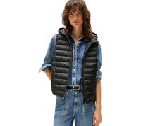 Tommy Hilfiger Donna Gilet Padded Global Stripe Vest con Cappuccio