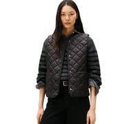 Tommy Hilfiger Donna Gilet Padded Quilted Gilet Imbottito, Nero (Black), XS