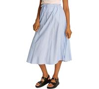 Tommy Hilfiger Donna Gonna Crinkle Viscose Mix Lunghezza Midi, Multicolore (Multiple STP/Ivory Silk), 46W