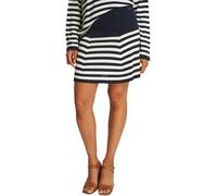 Tommy Hilfiger Donna Gonna Lyocell Silk Flare Mini Corta, Multicolore (Dark Night Navy/Calico Stp), M