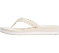 Tommy Hilfiger Donna Infradito Beach Sandal con Zeppa, Avorio (Muslin), 40