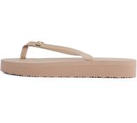 Tommy Hilfiger Donna Infradito Elevated Chic Beach Sandal con Zeppa, Marrone (Claystone), 40