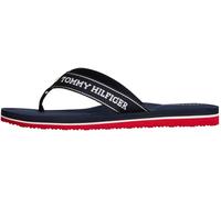 Tommy Hilfiger Donna Infradito Sporty Mid Wedge Summer Sandal con Logo, Blu (Space Blue), 36