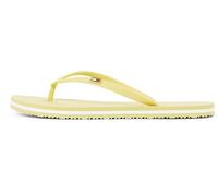 Tommy Hilfiger Donna Infradito Strap Beach Sandals con Logo, Giallo (Meringue), 36