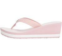 Tommy Hilfiger Donna Infradito Stripes con Tacco a Zeppa, Rosa (Foggy Pink), 40