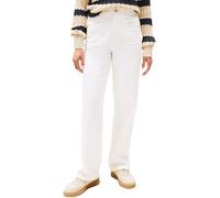 Tommy Hilfiger Donna Jeans White Relaxed Straight Vita Alta, Bianco (White), 32W/28L
