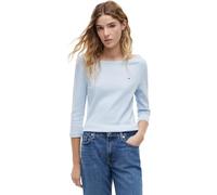 Tommy Hilfiger Maglietta da Donna Cody Boat-Nk 3/4 Slv WW0WW49928 L/S, Blu (Breezy Blue), S