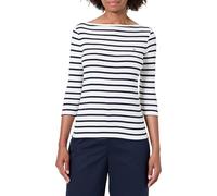 Tommy Hilfiger Donna Maglietta Maniche Lunghe New Cody Slim Scollo a Barca, Multicolore (Breton/ECU/Dark Night Navy), L