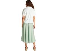 Tommy Hilfiger Donna Maglietta Polo Maniche Corte Lyocell Relaxed Senza Bottoni, Bianco (Ecru), S