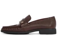 Tommy Hilfiger Donna Mocassino Soft Nappa Pleated Toe Tacco Piccolo, Rosso (Burgundy Velvet), 37