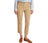 Tommy Hilfiger Donna Pantaloni Chino Stretch Slim Caviglie Scoperte, Beige (Beige), 44