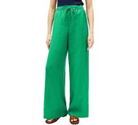 Tommy Hilfiger Donna Pantaloni in Tessuto Linen Pull On Pants Relaxed Fit, Verde (Courtside Green), M