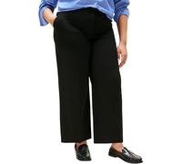 Tommy Hilfiger Donna Pantaloni in Tessuto Stretch Crop Wide Leg, Nero (Black), 56