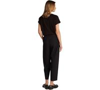 Tommy Hilfiger Donna Pantaloni in Tessuto Stretch Tapered Caviglie Scoperte, Nero (Black), 46