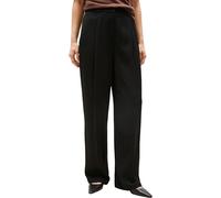Tommy Hilfiger Donna Pantaloni in Tessuto Twill Straight Pants Relaxed Fit, Nero (Black), 52