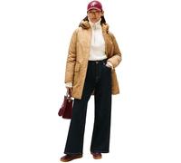 Tommy Hilfiger Donna Parka Padded Nylon con Cappuccio, Beige (Safari Canvas), XXL