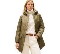 Tommy Hilfiger Donna Parka Padded Nylon con Cappuccio, Verde (Utility Olive), S