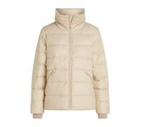 Tommy Hilfiger Donna Piumino Down Funnel Jacket Corto, Beige (Classic Beige), XS