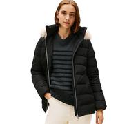 Tommy Hilfiger Donna Piumino Down Slim con Inserto in Pelliccia, Nero (Black), XXS