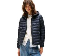 Tommy Hilfiger Donna Piumino Padded Global Stripe Jacket con Cappuccio, Blu (Desert Sky), 3XL
