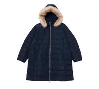 Tommy Hilfiger Donna Piumino Tyra Heritage Coat With Fur con Pelliccia Sintetica, Blu (Desert Sky), 60