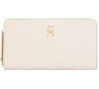 Tommy Hilfiger Donna Portafoglio Logotape con Zip, Beige (Sugarcane), Taglia Unica