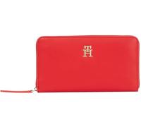 Tommy Hilfiger Donna Portafoglio Logotape con Zip, Rosso (Primary Red), Taglia Unica