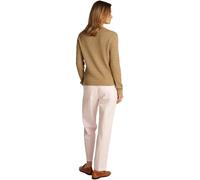 Tommy Hilfiger Donna Pullover Cable Fine Motivo a Trecce, Beige (Safari Canvas), M