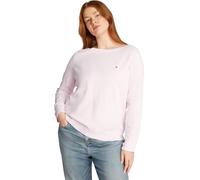 Tommy Hilfiger Donna Pullover Jersey Stitch con Scollo a Barca, Rosa (Light Pink), 60