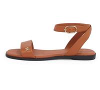 Tommy Hilfiger Donna Sandali Ankle Strap in Pelle, Marrone (Cinnamon Bark), 40