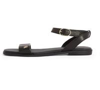 Tommy Hilfiger Donna Sandali Ankle Strap in Pelle, Nero (Black), 38