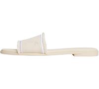 Tommy Hilfiger Donna Sandali Fringe Canvas Flat Eleganti, Avorio (Muslin), 37