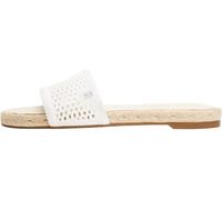 Tommy Hilfiger Donna Sandali Knit Mesh Espadrille con Mesh, Bianco (Ecru), 40