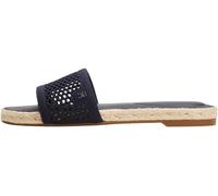 Tommy Hilfiger Donna Sandali Knit Mesh Espadrille con Mesh, Blu (Space Blue), 38