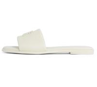 Tommy Hilfiger Donna Sandali Logo Hardware Leather Sabot, Avorio (Muslin), 38