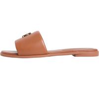 Tommy Hilfiger Donna Sandali Logo Hardware Mule in Pelle, Marrone (Warm Bronze), 42