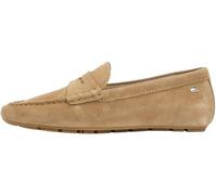 Tommy Hilfiger Donna Scarpa Driver Flag Soft Suede Loafer Elegante, Beige (Safari Canvas), 36