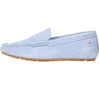 Tommy Hilfiger Donna Scarpa Driver Flag Soft Suede Loafer Elegante, Blu (Breezy Blue), 37 EU