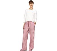 Tommy Hilfiger Donna Set Pigiama Flannel Pants & Slipper Caldo, Multicolore (Ivory/Pinstripe Rouge), XS