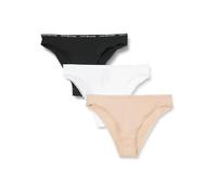 Tommy Hilfiger Donna Slip Brasiliana Confezione da 3 con Pizzo, Multicolore (Misty Blush / White / Black), M
