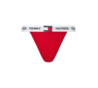 Tommy Hilfiger Donna Slip Taglio Bikini Tanga con Pizzo, Rosso (Primary Red), XL