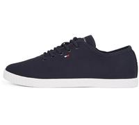 Tommy Hilfiger Donna Sneakers con Suola Preformata Canvas Lace Up Eleganti, Blu (Space Blue), 36