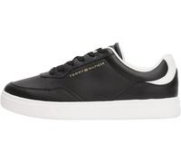 Tommy Hilfiger Donna Sneakers con Suola Preformata Casual in Pelle, Nero (Black), 40